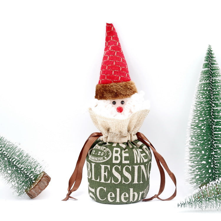 Wholesale Brushed Velvet Apple Bag Guest Gift Candy Wrapping Bag Christmas Gift Bag